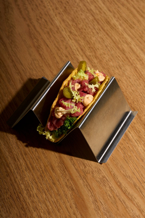 Taco Con Battuta di Fassona Piemontese