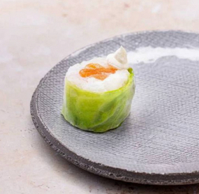 green saumon fromage