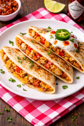 Cheddar sajtos Csirke Quesadilla Menüben