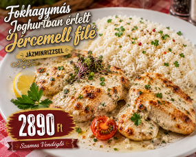 Fokhagymás Joghurtban érlelt Jércemell filé