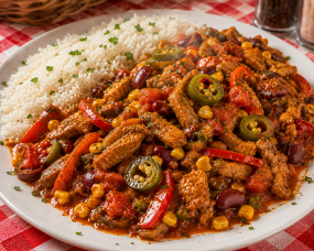 Jalapennos Mexikói sertés tokány
