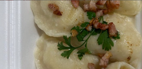 Swojskie pierogi z mięsem 7 szt 