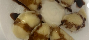 Swojskie pierogi na słodko z serem 7 szt.