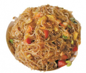 46. Spaghetti di soia con carne piccante