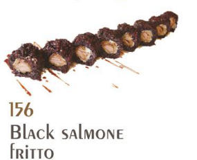 167. Black salmone fritto