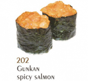 209. Gunkan spicy salmon