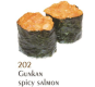 202. Gunkan spicy salmon