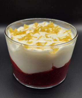 Fromage blanc fraise/zeste de citron