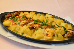 Maiale con Patate Dolci e Picante al Forno