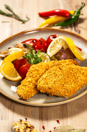 FILE DE PASTRAV la cuptor cu legume la gratar 200/200g