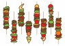 Brochette poulet / Chicken skewer