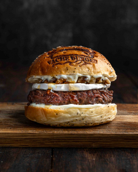 Burger chèvre and cow's