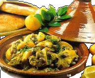Tajine de Poulet Citron Confit