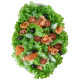 Salade crudités saumon