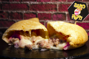 4 formaggi e salsiccia