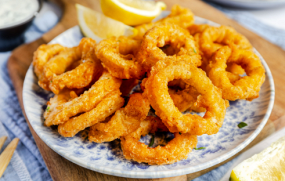 Saftige Tintenfisch Ringe 13er