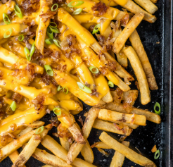 Sweet Cheesy Onion Fries