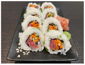 California boeuf, petits légumes, coriandre