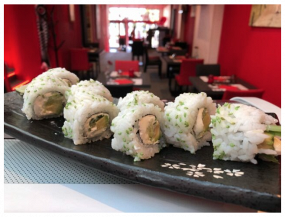 California fromage,avocat et concombre