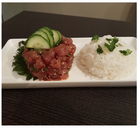 Tartare de thon au wasabi