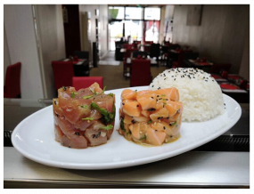 Duo de tartare au wasabi