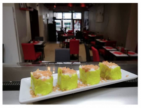 Makis sucrés caramel