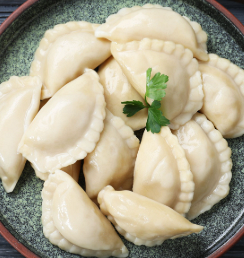 Vareniky se šťouchaným bramborem 