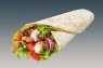 22. Dürüm falafel (4ks falafel, salát, sýr, dresing)