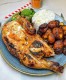 Demi poulet braisé aloko 