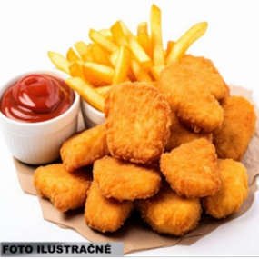 KURACIE NUGETY (80g) + HRANOLKY(100g) + KEČUP 