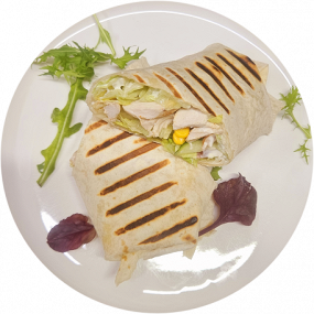 Tortilla / vepřové/ hranolky