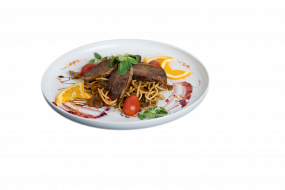 70. ÚDON REZANCE S ÁZIJSKOU ZELENINOU A KURACÍM MäSOM 