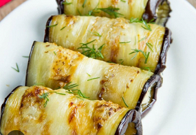 Aubergine roulée