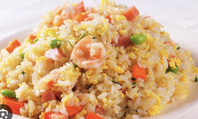 Riz sauté aux fruits de mer