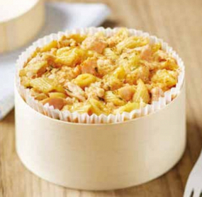 Gratin de pâtes au saumon