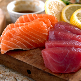 Sashimi thon saumon x8