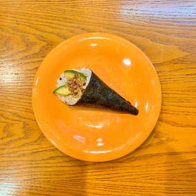 Témaki thon cuit avocat oignons frits