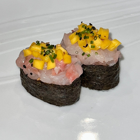 Gunkan tartare daurade mangue