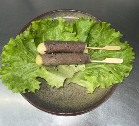 2 brochettes bœuf fromage