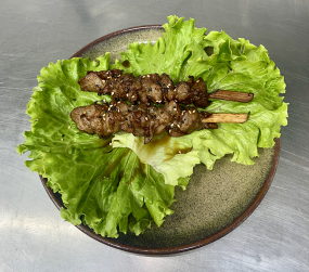 2 brochettes poulet yakitori