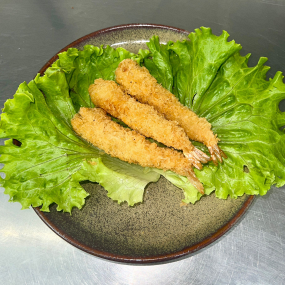 3 crevettes tempura 