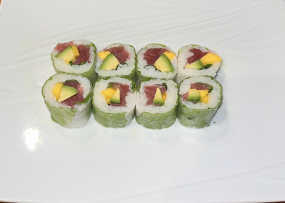 Spring Rolls thon cru avocat mangue , menthes