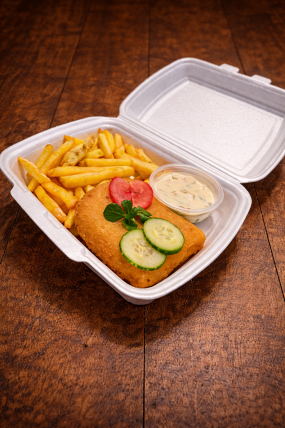 Smažený sýr + hranolky + domácí tatarka