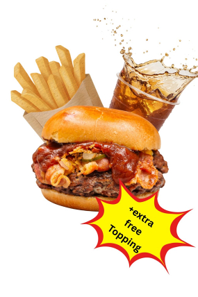 Bacon King mit Käse