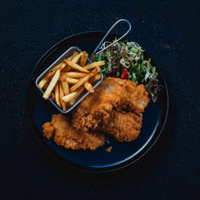 7ks jemných stripsů, hranolky