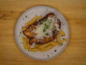 Černohorský kurací rezeň so syrom 