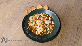 Saganaki cu Creveți