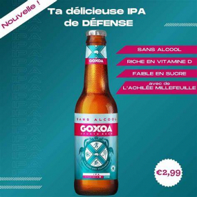 Bière Sans Alcool GOXOA Blonde India IPA 33cl