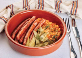 Cârnăciori cu Iahnie de Fasole