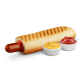 Hotdog cu Cârnat de Porc